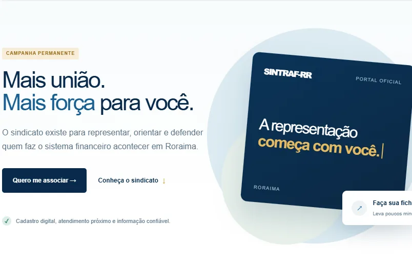 Portal institucional do Sindicato dos Bancários